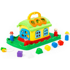 Сортер Полесье Сказочный домик на лужайке (в сеточке)