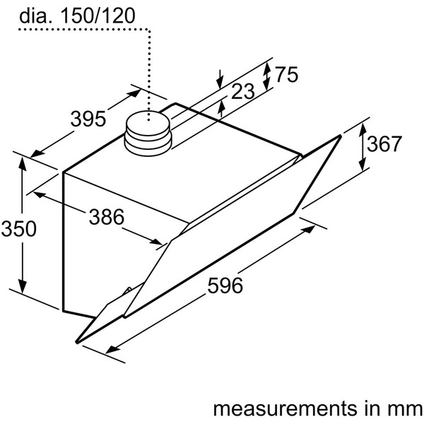 Вытяжка Bosch DWK65AD70R