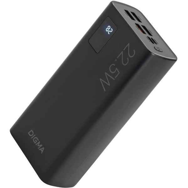 Внешний аккумулятор Digma DGPF30B 30000mAh (черный)