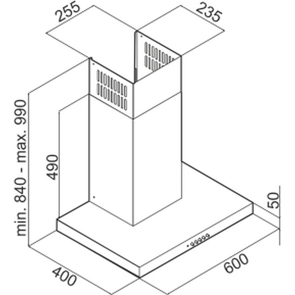 Вытяжка CIARKO Quatro QE 60 BS Czarny