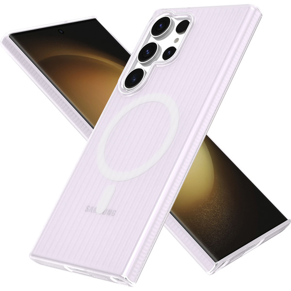 Задняя накладка CASE Translucent Strip Samsung Galaxy S23 Ultra, белый