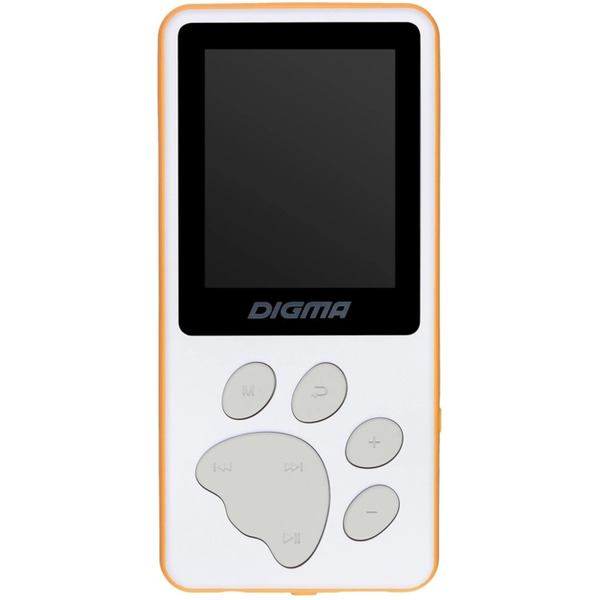Плеер MP3 Digma S4 8GB (белый/оранжевый)