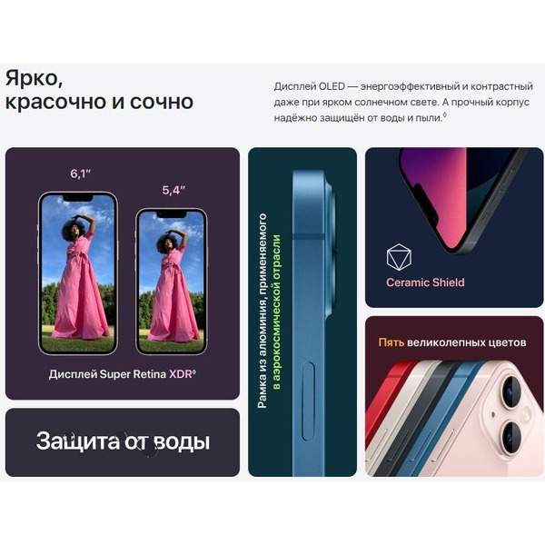 Смартфон APPLE iPhone 13 mini 128GB (PRODUCT)RED (MLLY3RK/A)