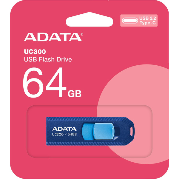 Флеш диск A-Data ACHO-UC300-64G-RNB/BU