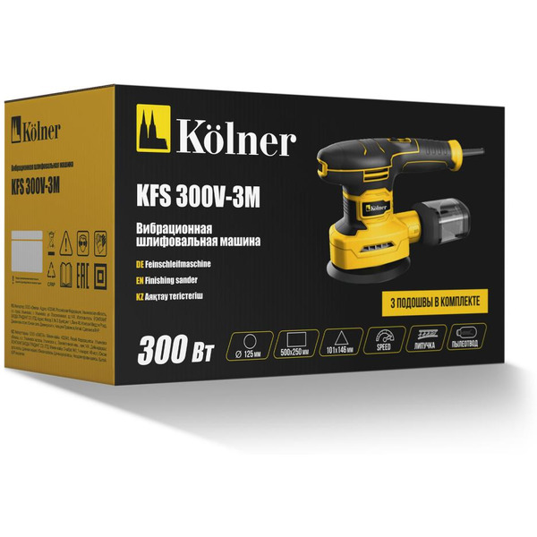 Виброшлифмашина KOLNER KFS 300V-3M