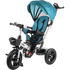 Трехколесный велосипед с ручкой NINO 6688 (зеленый)