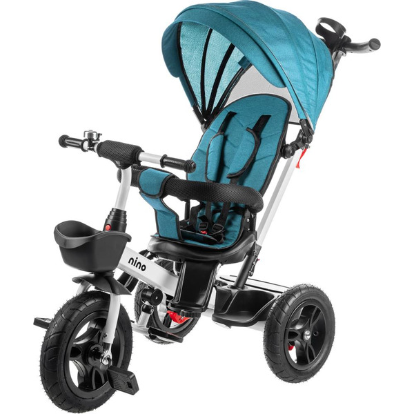 Трехколесный велосипед с ручкой NINO 6688 (зеленый)