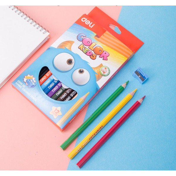 Карандаши цветные  DELI Jumbo kids C00600