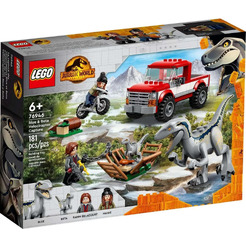 Конструктор LEGO Jurassic World 76946 Блу и поимка бета-велоцираптора