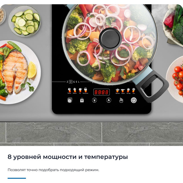 Настольная плита ZUGEL ZIHF60B