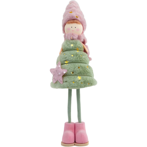 Украшение новогоднее интерьерное ЗОЛОТАЯ СКАЗКА Девочка-елочка 592566