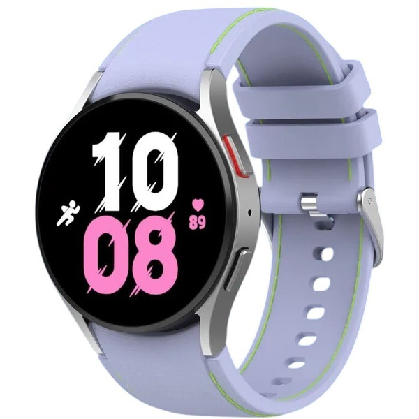 Ремешок Bingo Stitch для SAMSUNG Galaxy Watch3 41mm/4/4 Classic/5/5 Pro (фиолетовый с зеленым)