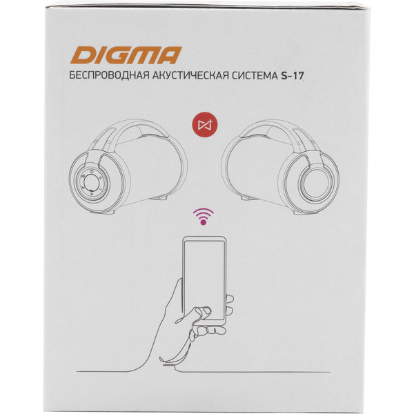 Беспроводная колонка Digma D-PS1520 (черный)