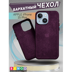 Бампер Bingo Woven Magnetic для APPLE iPhone 15 Plus Бордовый