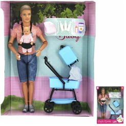 Кукла Defa Lucy Кен сс коляской 8369