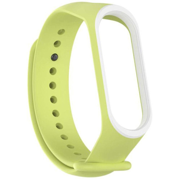 Ремешок Bingo Double для Xiaomi Mi Band 3/4 Салатовый с белым