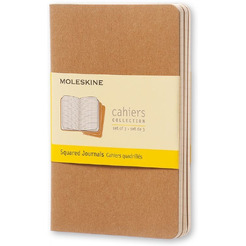 Блокнот Moleskine Cahier Journal XLarge QP423 (бежевый) 3 шт