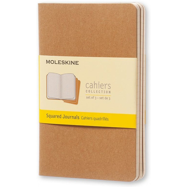 Блокнот Moleskine Cahier Journal XLarge QP423 (бежевый) 3 шт