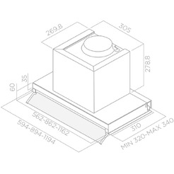 Вытяжка ELICA BOX IN PLUS IXGL/A/90