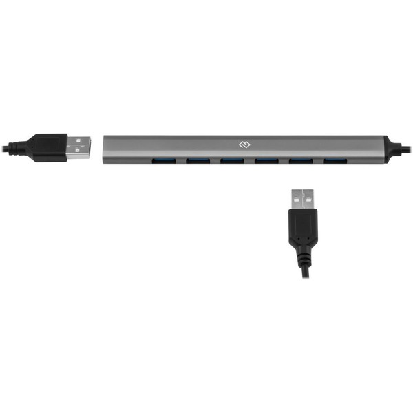 Разветвитель USB-C + USB-A Digma DHUB-7USB-AC-2.0