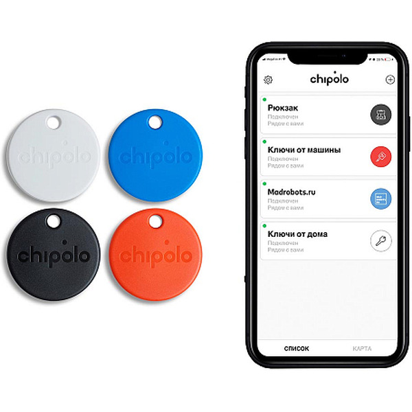 Bluetooth-метка Chipolo ONE (4шт)