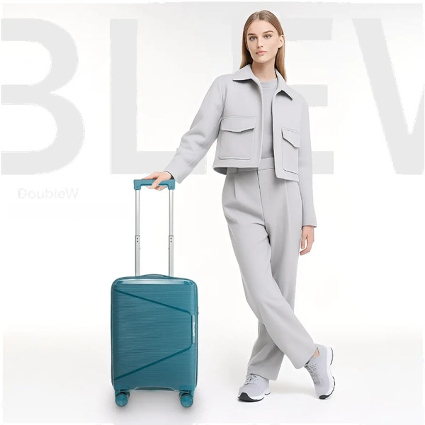 Чемодан на колесах DoubleW Nexo (S, синий)