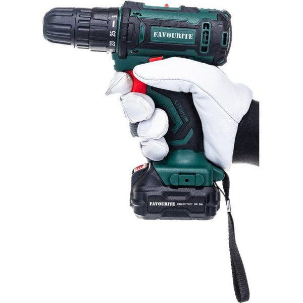 Дрель-шуруповерт Favourite DC 1202B PROMO с 2-мя АКБ, кейс