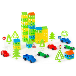 Конструктор ПОЛЕСЬЕ Построй свой город 56276