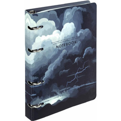 Тетрадь BRAUBERG 404726 на кольцах А5 160х212мм, 120л, картон,матовая ламинация, клетка