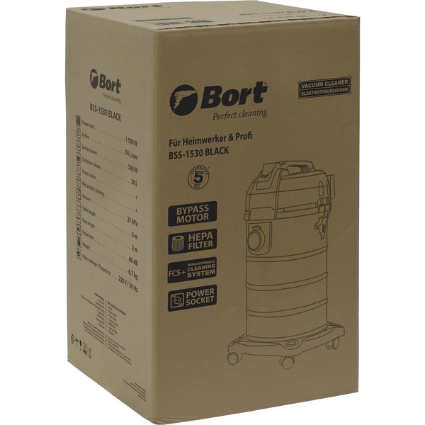 Пылесос Bort BSS-1530 Black (93412628)