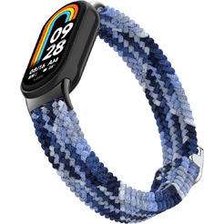 Ремешок Bingo Braided для Xiaomi Mi Band 8 (оттенки синего)