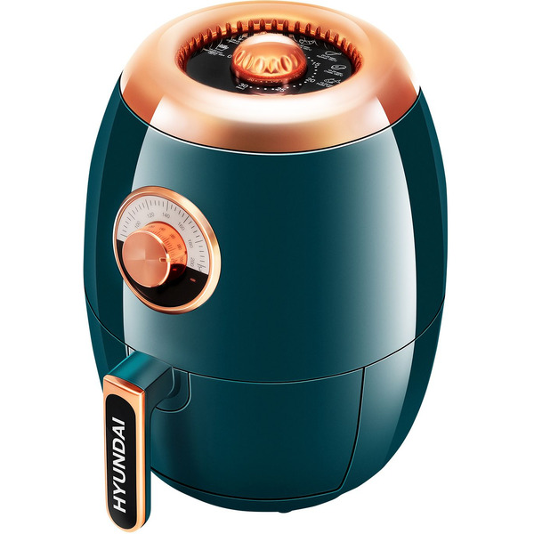 Аэрогриль HYUNDAI HYF-3553 (темно-зеленый/золотистый)