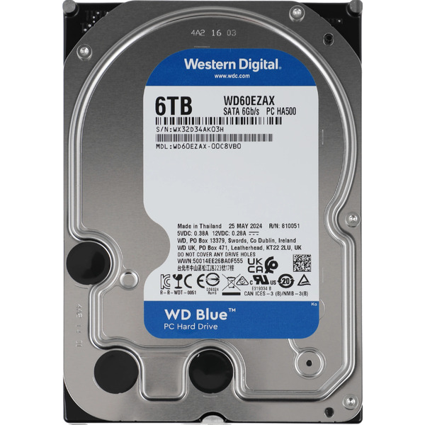 Жесткий диск WD Blue 6TB WD60EZAX