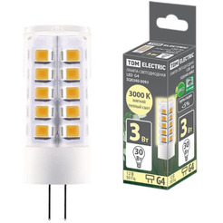 Лампочка TDM G4-3 Вт-AC/DC 12 В-3000 К SQ0340-0093