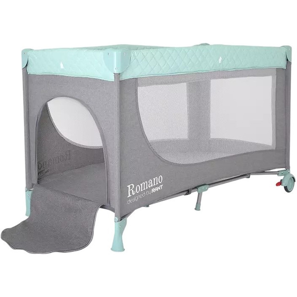 Кровать-манеж Rant Romano RP100 (grey/green)