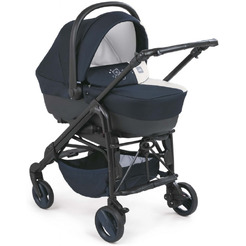 Детская универсальная коляска Cam Comby Tris 3 в 1 ART784015-T901 (вышивка медведь, синий)