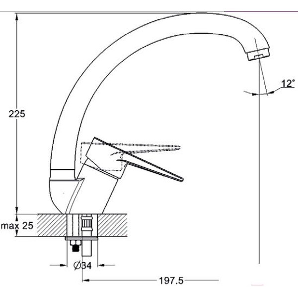 Смеситель Solone SUP4-A045