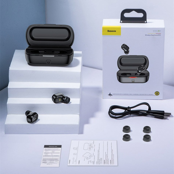 Наушники BASEUS Encok W01 (черный)