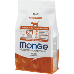 Сухой корм для кошек Monge Speciality Line Monoprotein для котят и беременных с уткой (1.5кг)