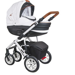 Коляска Coletto Verona Eco V-09 (белый/черный)