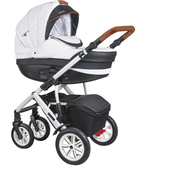Коляска Coletto Verona Eco V-09 (белый/черный)