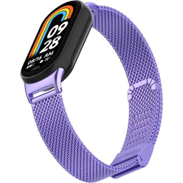 Ремешок Bingo Stainless Grid для XIAOMI Mi Band 8 (сиреневый)