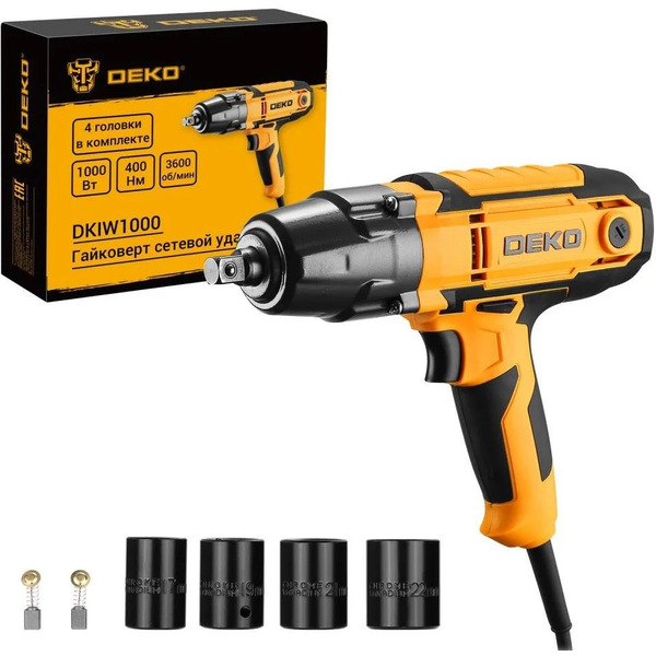 Гайковерт сетевой ударный DEKO DKIW1000 (083-1086)