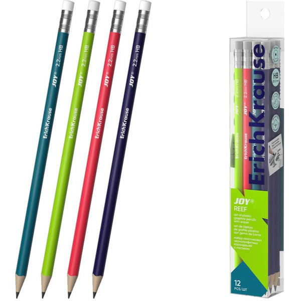 Набор простых карандашей Erich Krause Joy Reef 63330 (12шт)