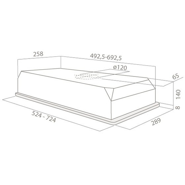 Вытяжка ELICA ELIBLOC 9 LX SILVER F/80