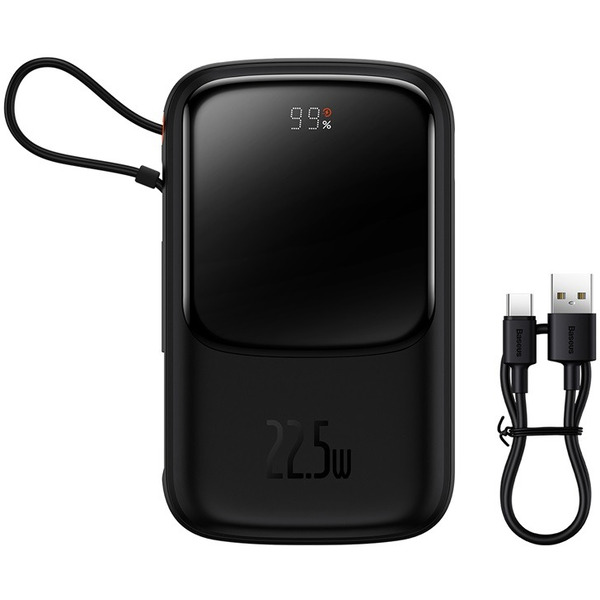 Внешний аккумулятор Baseus PPQD060101 Qpow Pro 10000mAh 22.5W Black (PPQD2-10C)