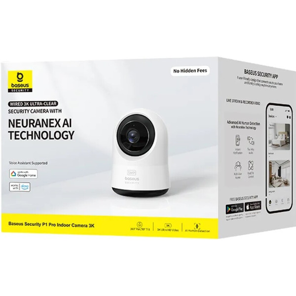 IP-камера Baseus Security P1 Pro 3K White (S0TV022132)