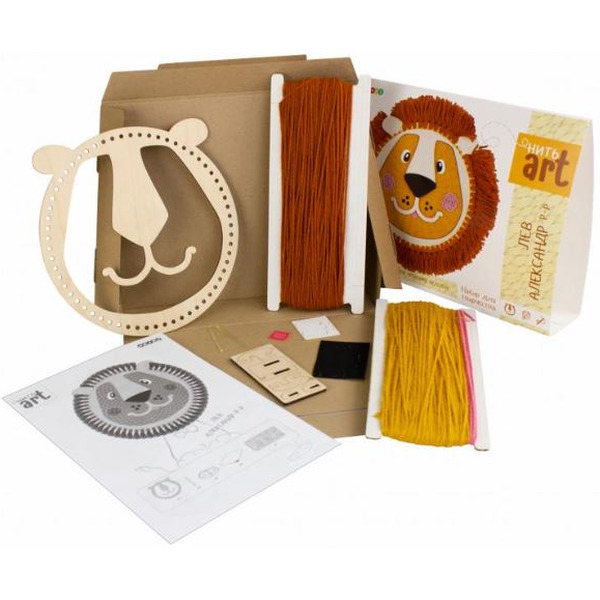 Набор для создания поделок/игрушек Woody НитьАрт. Лев Александр 02987