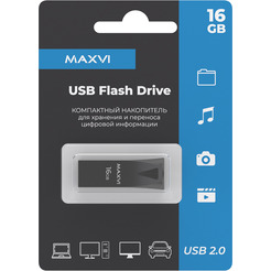 USB флеш-накопитель Maxvi MK2 16GB 2.0 dark grey
