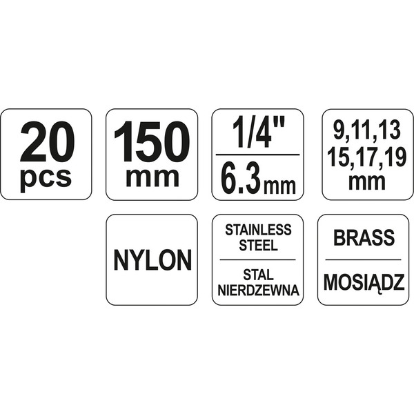 Набор автоинструмента Yato YT-08195